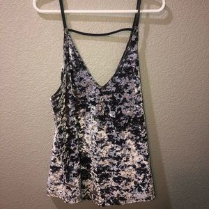 Size XS velvet tank top